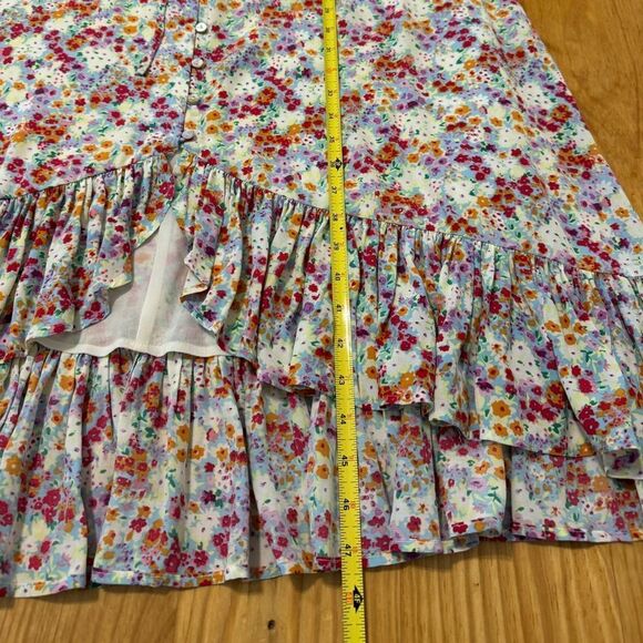 Rails Frida Fleur Floral Meadow Midi Dress Boho Peasant Romantic Bohemian MED - Picture 6 of 13